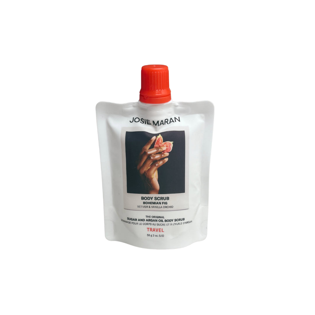 Josie Maran Bohemian Fig – Argan Oil + Sugar Balm Refillable Exfoliating Body Scrub